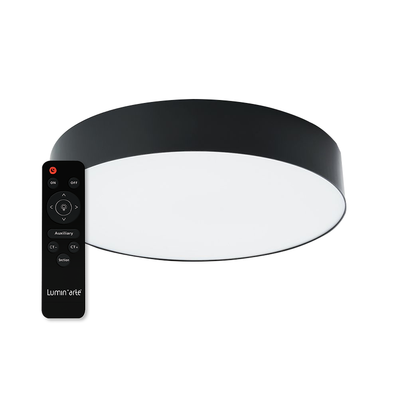 Светодиодный светильник LUMIN'ARTE CLL56 60W MACARON CCT 3000-6500K с ПДУ черный матовый